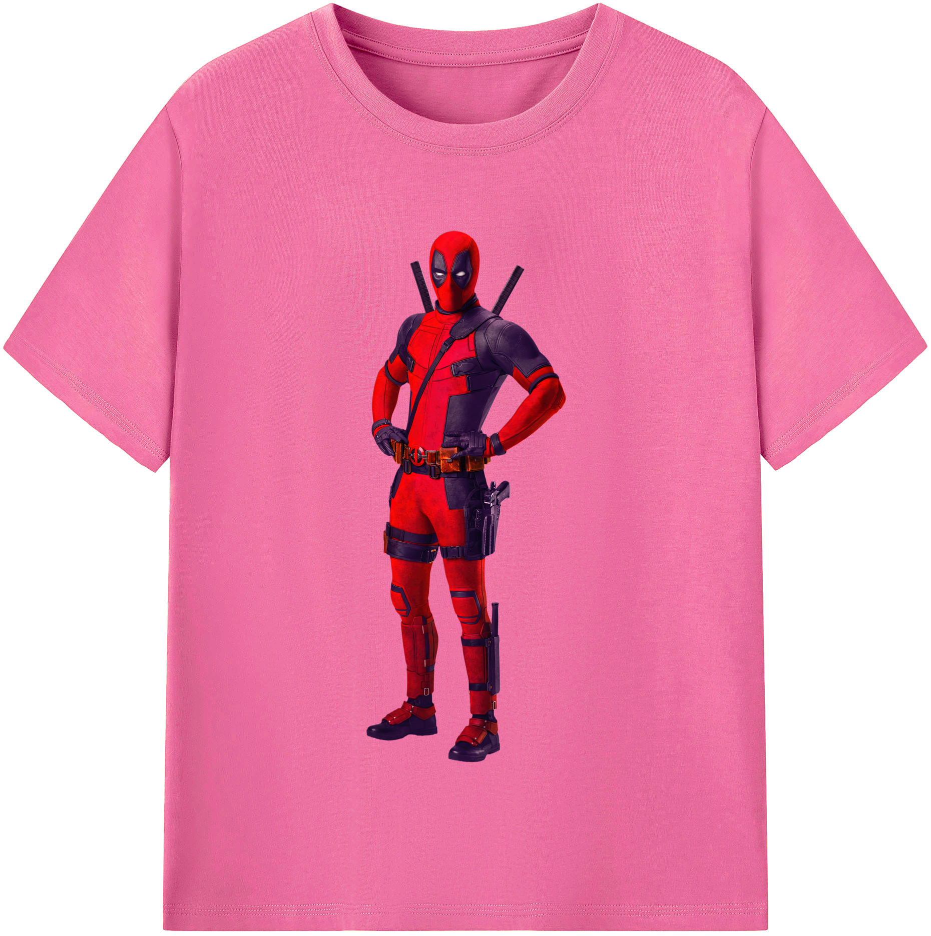 （画像用） Deadpool デッドプール レディースカジュアルプリントTシャツ（綿100％）
